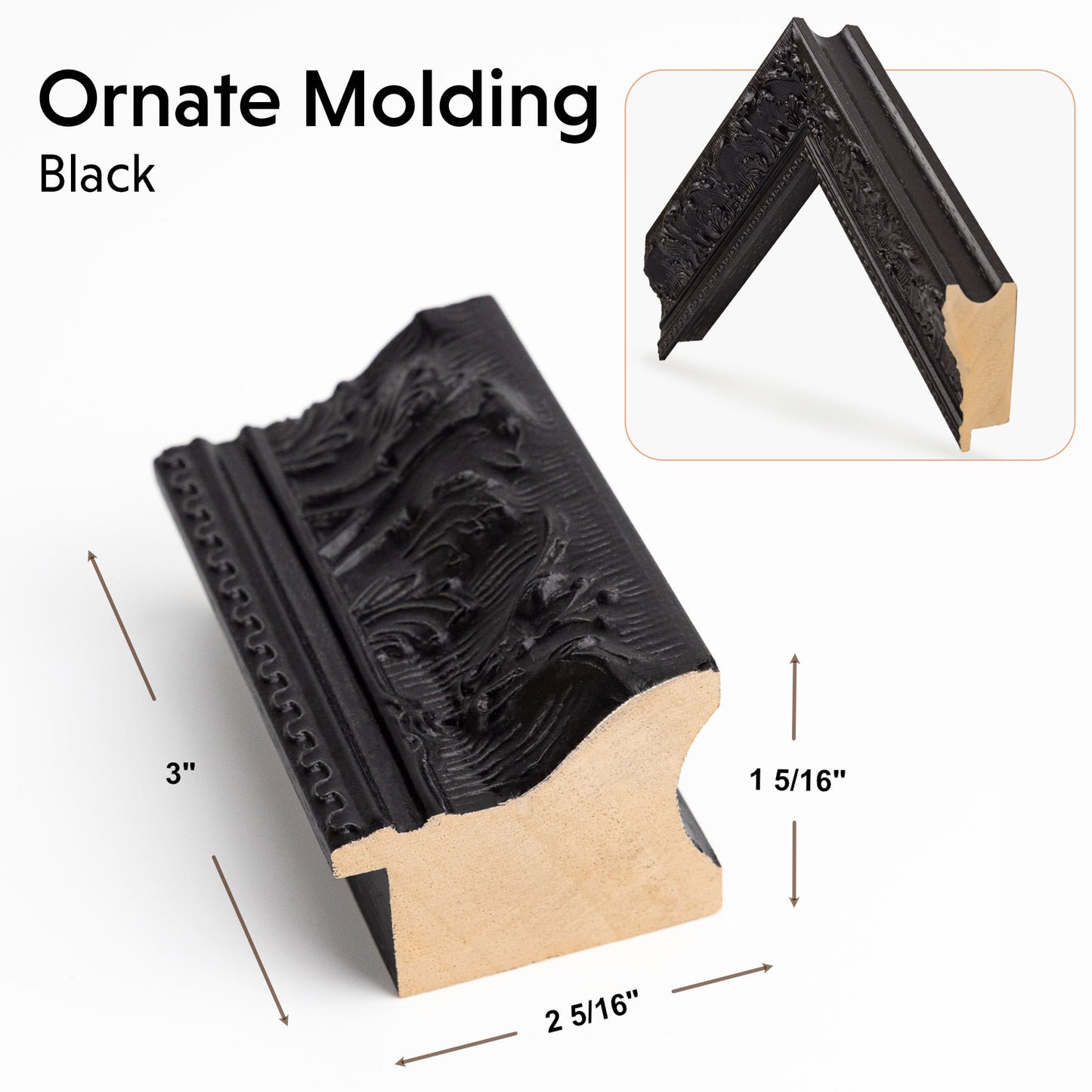 TV frame Samples for Samsung & TCL TV's, Solid Color Tv Bezel, A Physical Tv Frame Molding Sample to review for color