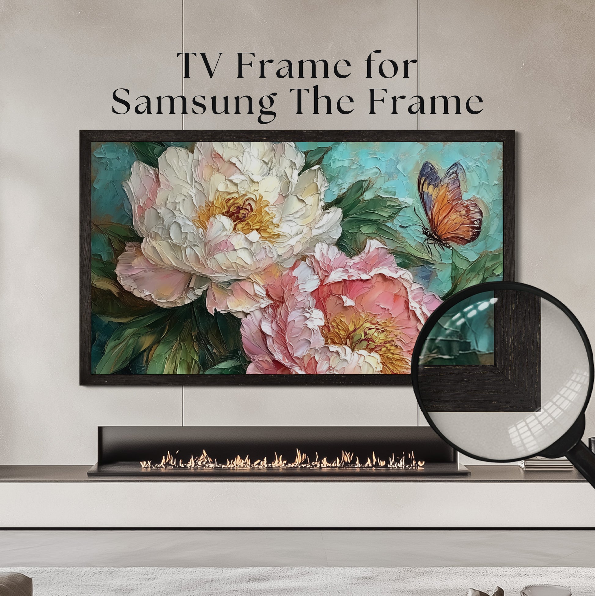 Black Oak TV frame for Samsung The Frame