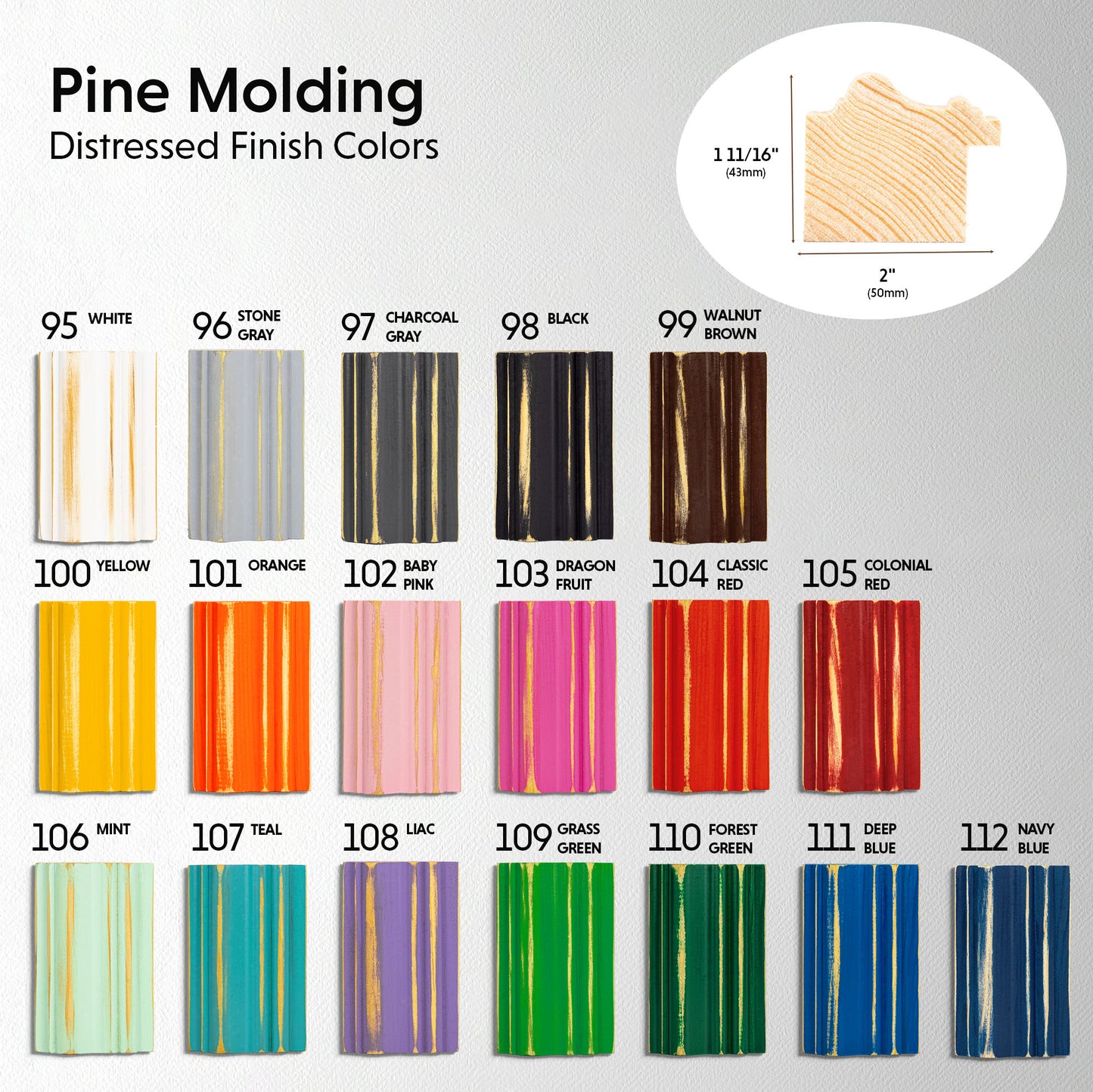 TV frame Samples for Samsung & TCL TV's, Solid Color Tv Bezel, A Physical Tv Frame Molding Sample to review for color