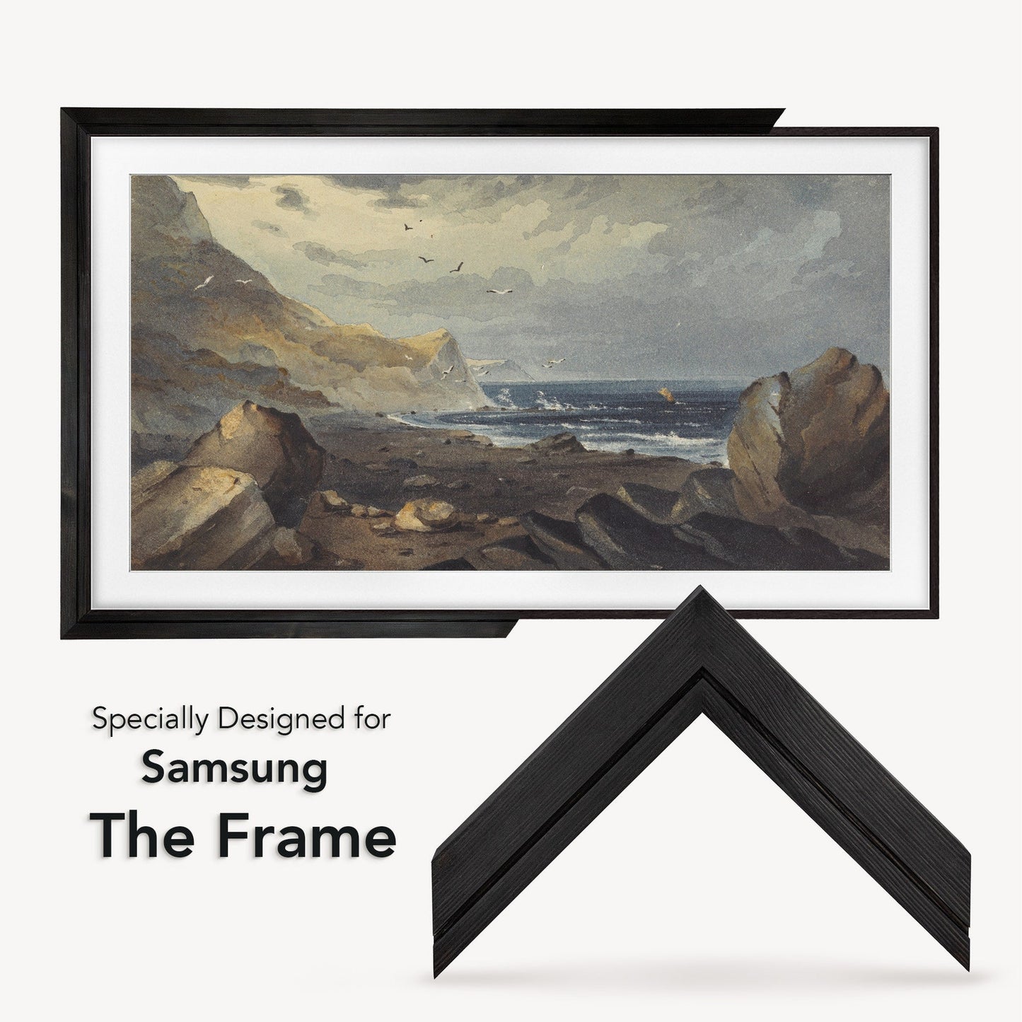 TV frame Wooden Bezel from EventFrame, Colorfull frame for Samsung The Frame