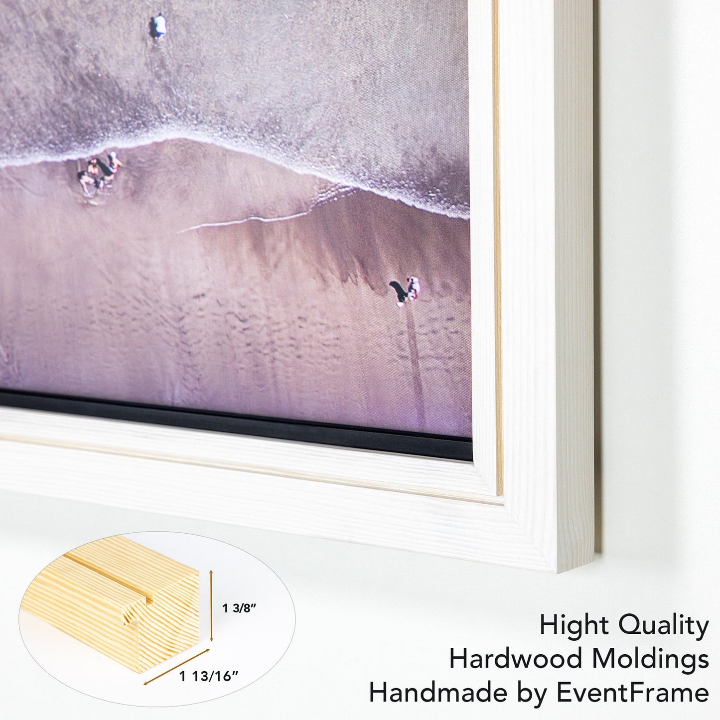 Hardwood Moldings Handmade by EventFrame for your TV Samsung The Frame