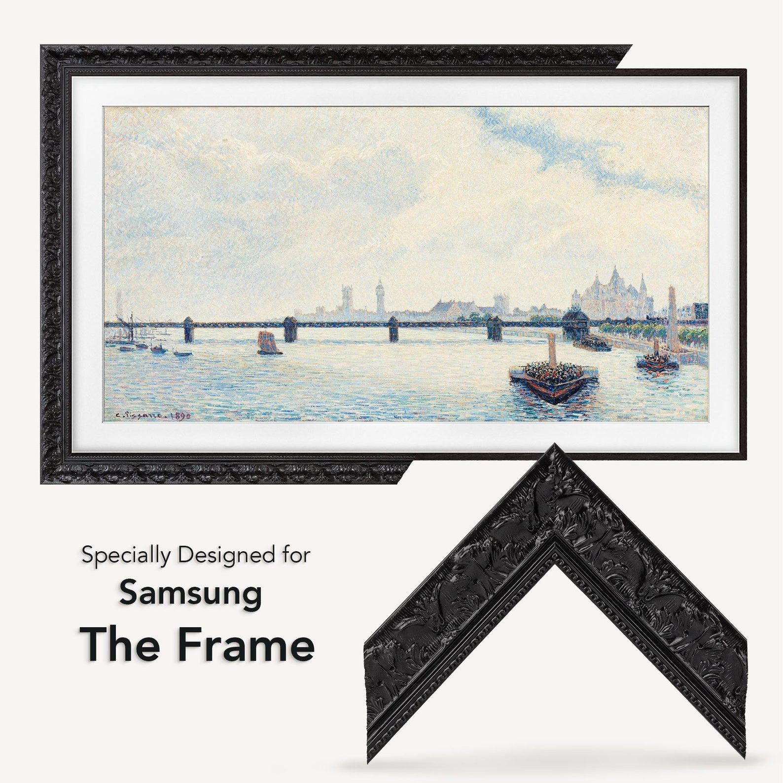 Full compatibility of the TV Frame with the specific Samsung The Frame Model 2021-2024