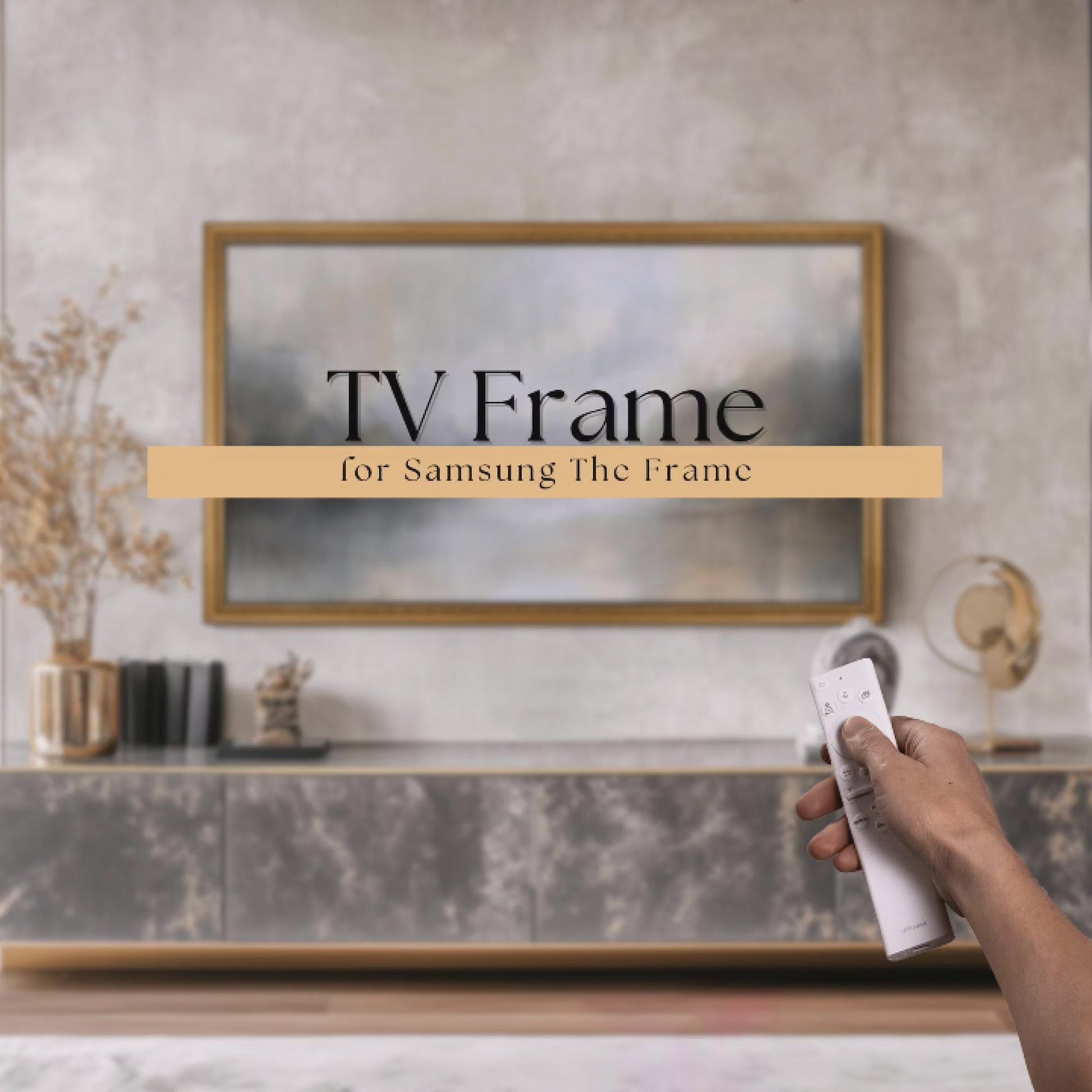 Gold TV bezel for Samsung The Frame