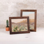 Brown Modern Design Photo Frame from Solid Birch Hardwood 32 mm
