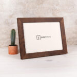 Brown Modern Design Photo Frame from Solid Birch Hardwood 32 mm - Image 5