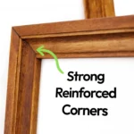 Honey Vintage Design Brown Photo Frame from Solid Birch Hardwood - Image 6