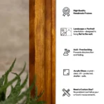 Honey Vintage Design Brown Photo Frame from Solid Birch Hardwood - Image 5