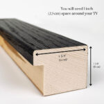 Thin Black OAK TV Frame - Image 2