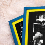 EventFrame solid wood picture frame in green and blue, made to order for gallery wall art in 11 x 14 and 18 x 24 sizes