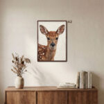 EventFrame solid walnut picture frame handmade to order in any size, slim 1/2 inch frame for 8 x 10, 11 x 14, 16 x 20 artwork