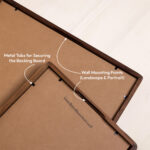 Handmade EventFrame walnut picture frame built to order, thin minimalist frame for 24 x 36 and 27 x 40 poster display