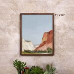 EventFrame slim walnut poster frame handmade to order, perfect for modern wall art in 24 x 36 and 32 x 40 sizes