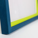 EventFrame two color wood frame with clean 1 inch profile, handmade to order for prints and custom artwork sizes