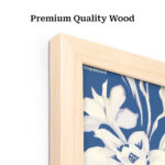 Profile shot of the 1 5/8-inch wide and 1 1/8-inch deep solid pine wood molding, showing the sturdy handmade construction.