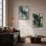 EventFrame two-toned wood picture frame in Walnut Brown and Natural tones. Modern 1-inch Northern White Pine molding, handmade for art prints and photography. Available in various dimensions including 11x17, 20x30, and square 12x12.