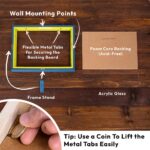 EventFrame stylish two tone frame for modern interiors, made to order for any size artwork and poster display