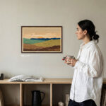 Premium handmade EventFrame in two-toned wood tones, perfect for wedding photography or special art gifts. This 1-inch wide pine frame is hand-painted and finished to last for decades. Fits common photo sizes including 5x7, 8x10, and 11x17.