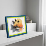 EventFrame two tone picture frame with modern design, made to order for photos and prints in 8 x 10 and 11 x 14