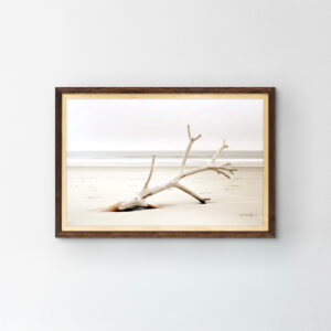 Handmade EventFrame gallery-quality frame crafted from Northern White Pine. Showcasing a unique two-toned Natural and Walnut Brown aesthetic with a 1-inch profile. Fits standard poster sizes including 12x18, 18x24, and 24x36 inches.