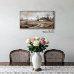 Custom oak frame by EventFrame with slim 14mm profile. Solid wood picture frame for prints and posters in 5 x 7, 8 x 10, 16 x 20, and 24 x 36 sizes. A2, A3, A4, A5, hand made photo frames.