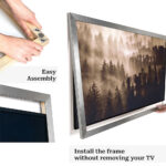 Metallic Wood TV Frames: Rose Gold, Brass & Silver - Image 5
