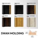 Wooden TV Frames: Gold, Champagne, Brown & Black - Image 2