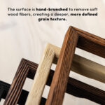 Rustic Brushed Solid Pine 20 mm Picture Frame - Image 3