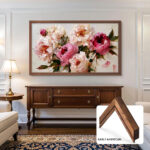 Stained Pine Wooden TV Frames - Image 5