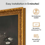 Ornate TV Frames: Champagne and Gold, Antique Gold, Silver - Image 3