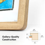 Round Corner Hardwood 23 mm Picture Frame - Image 6