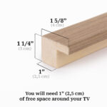 Taupe Walnut TV Frames - Image 8