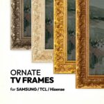 Ornate TV Frames: Champagne and Gold, Antique Gold, Silver