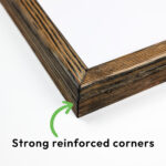 Rustic Brushed Solid Pine 20 mm Picture Frame - Image 7