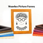 Colorful Striped Birch Picture Frame