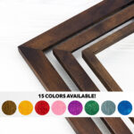Colorful Birch Hardwood Picture Frame, 3 Width Options