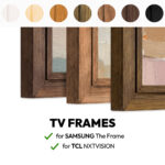 Stained Pine Wooden TV Frames