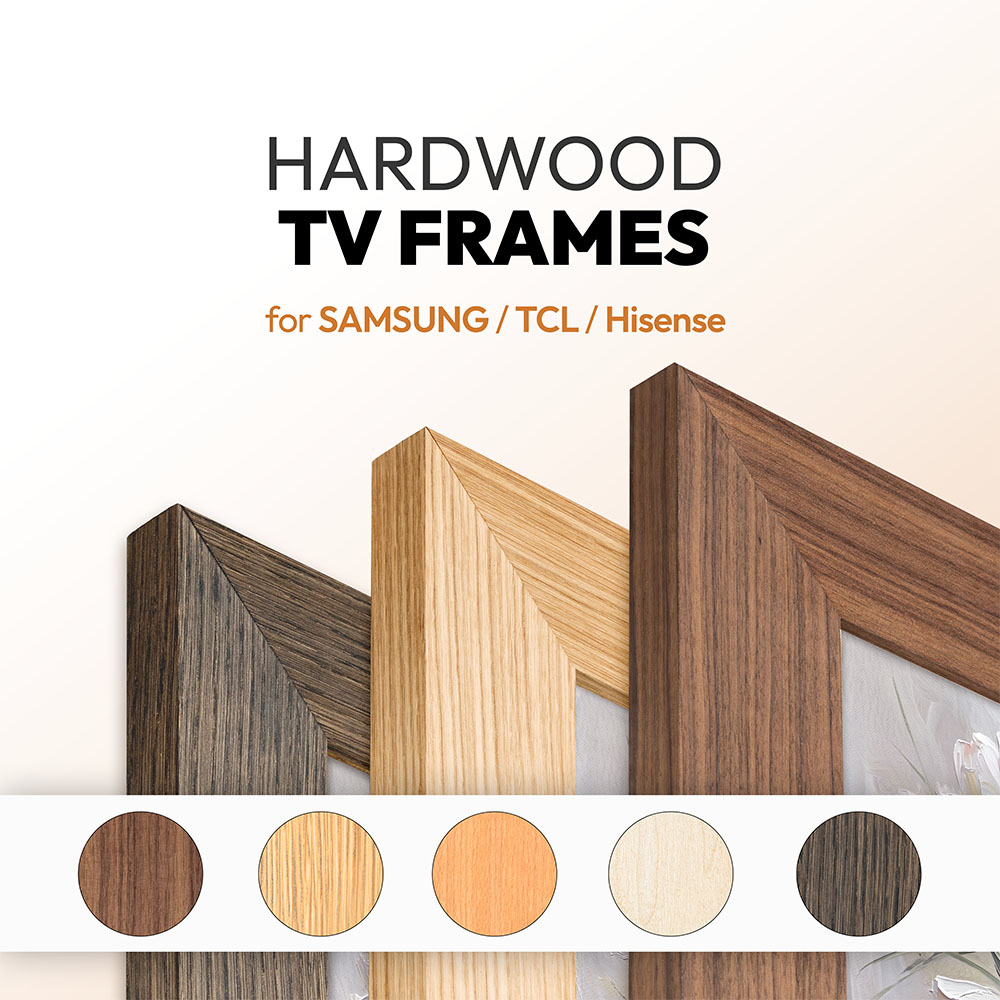 Hardwood TV Frames Hardwood TV Frames – Walnut, Oak, Maple & Beech - Image 1