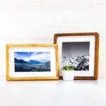 Round Corner Thin Edge Birch Hardwood 14mm Picture Frames - Image 2