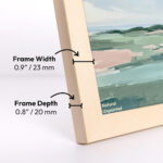 Stained Birch Hardwood 23 mm Picture Frames - Image 3