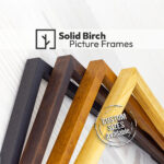 Super Thin Birch Hardwood Picture Frame in 4 Colors