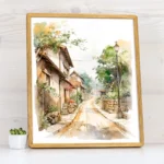 Round Corner Thin Edge Oak Hardwood 14 mm Picture Frames - Image 2