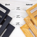 Colorful Birch Hardwood Picture Frame, 3 Width Options - Image 2