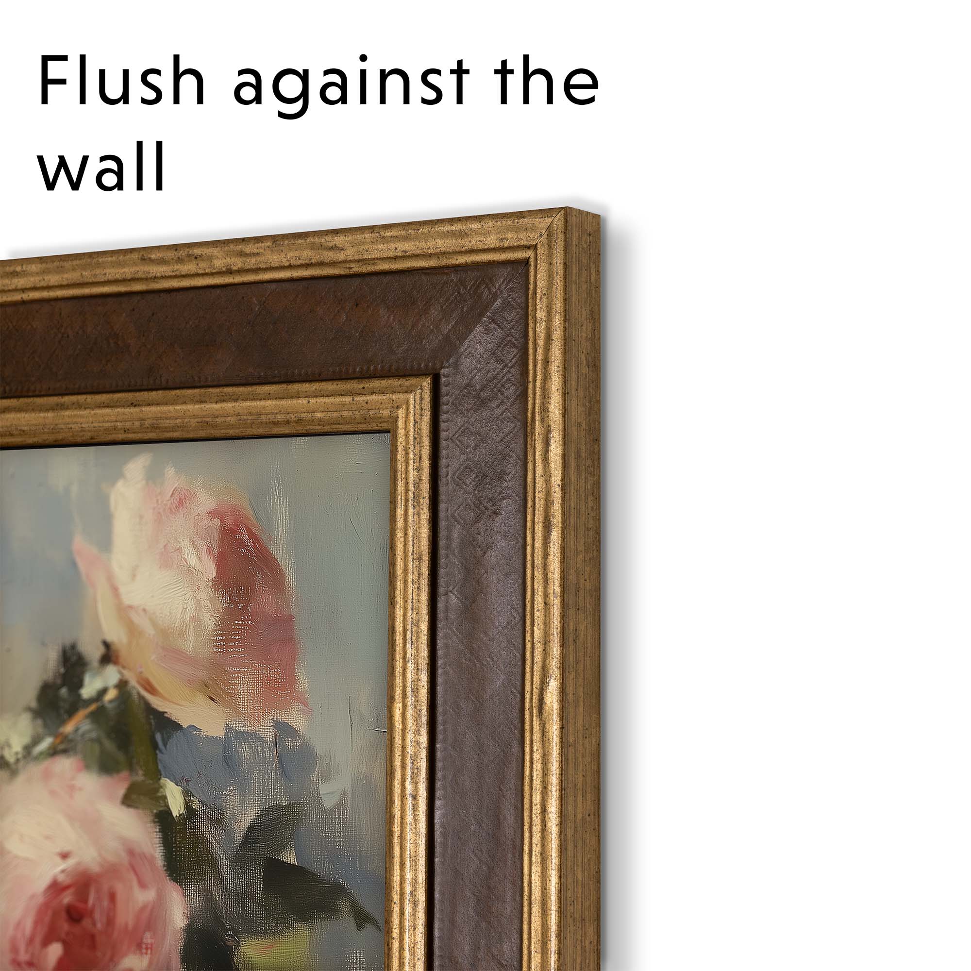 Brown and Double Gold TV Frame