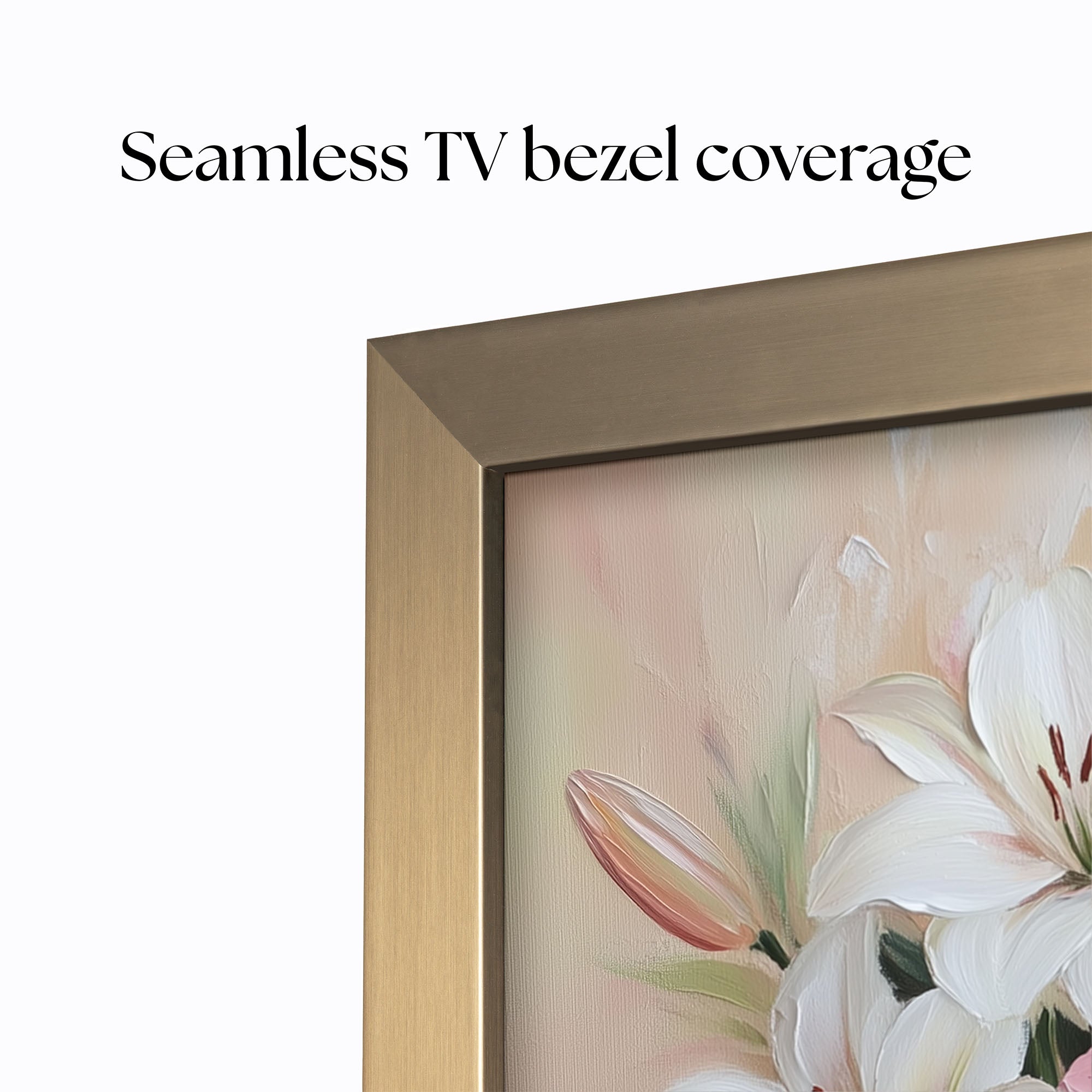 Thin Brass Gold TV Frame