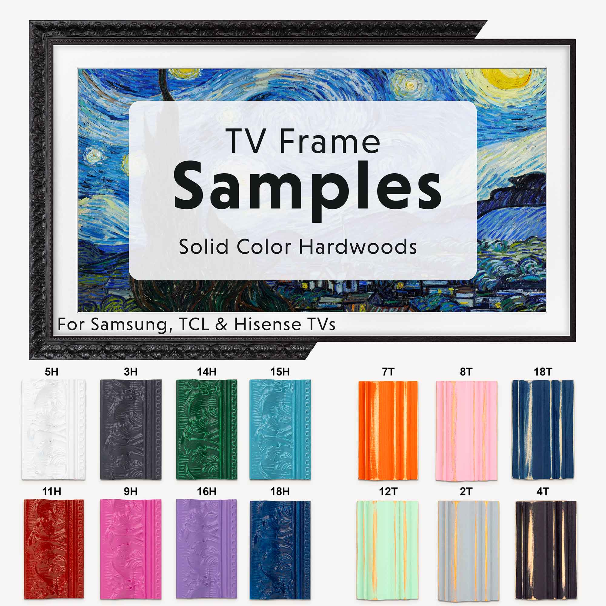 Solid Color TV frame Samples