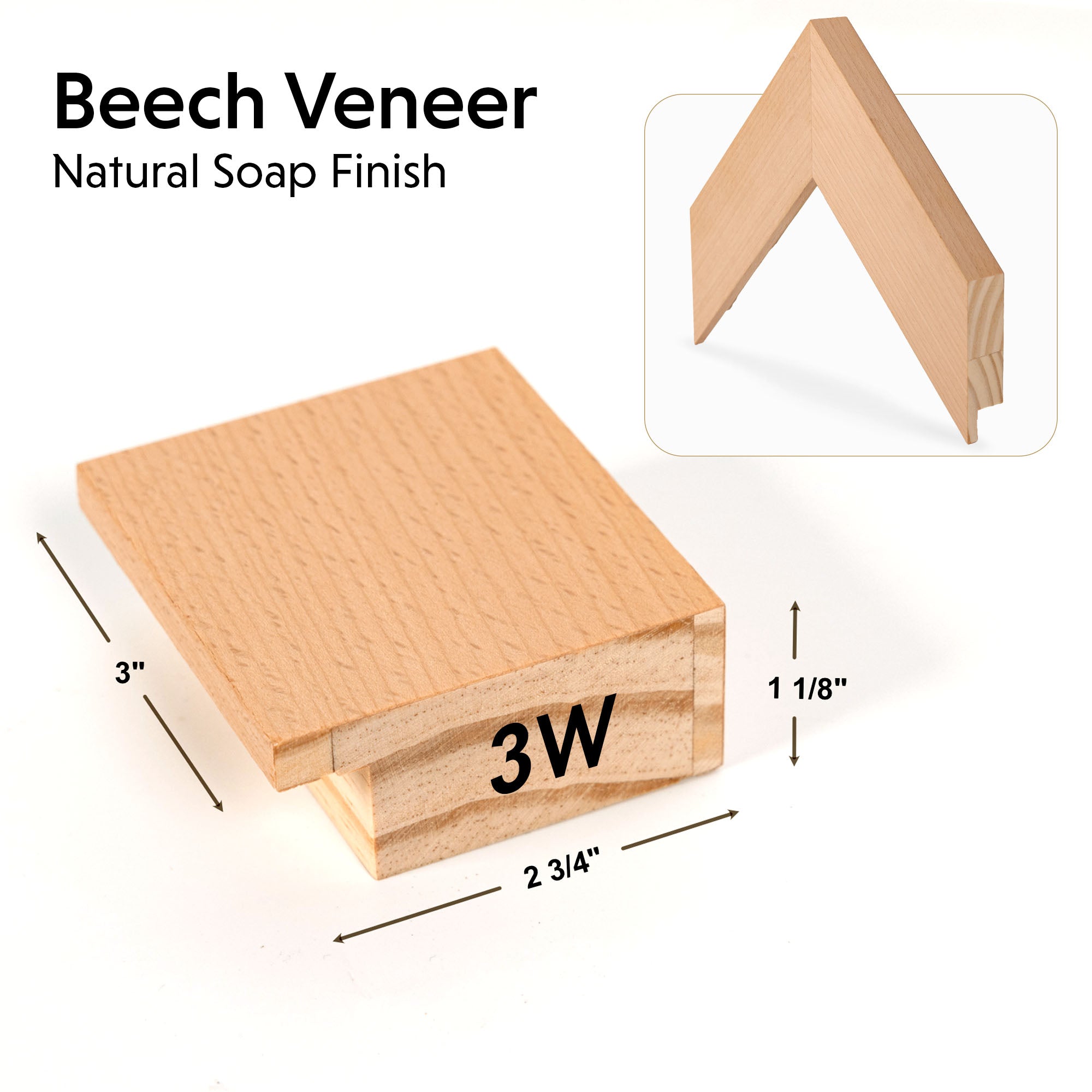 Natural Hardwood TV frame Samples