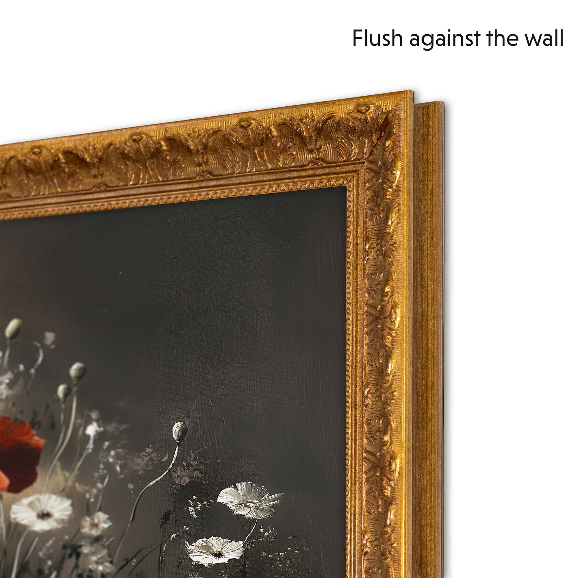 Ornate Antique Gold Leaf TV Frame