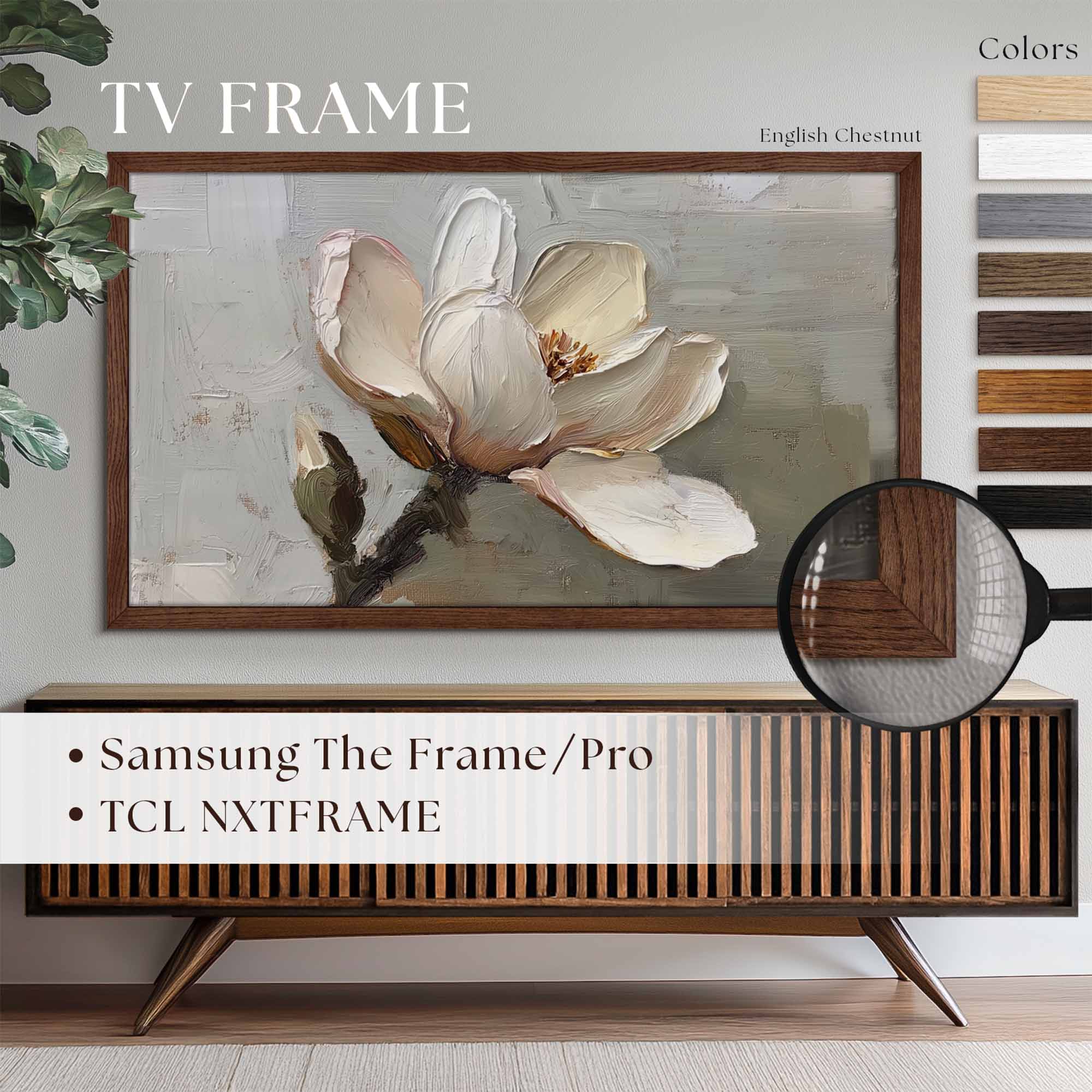 Thin Colorful OAK TV Frame