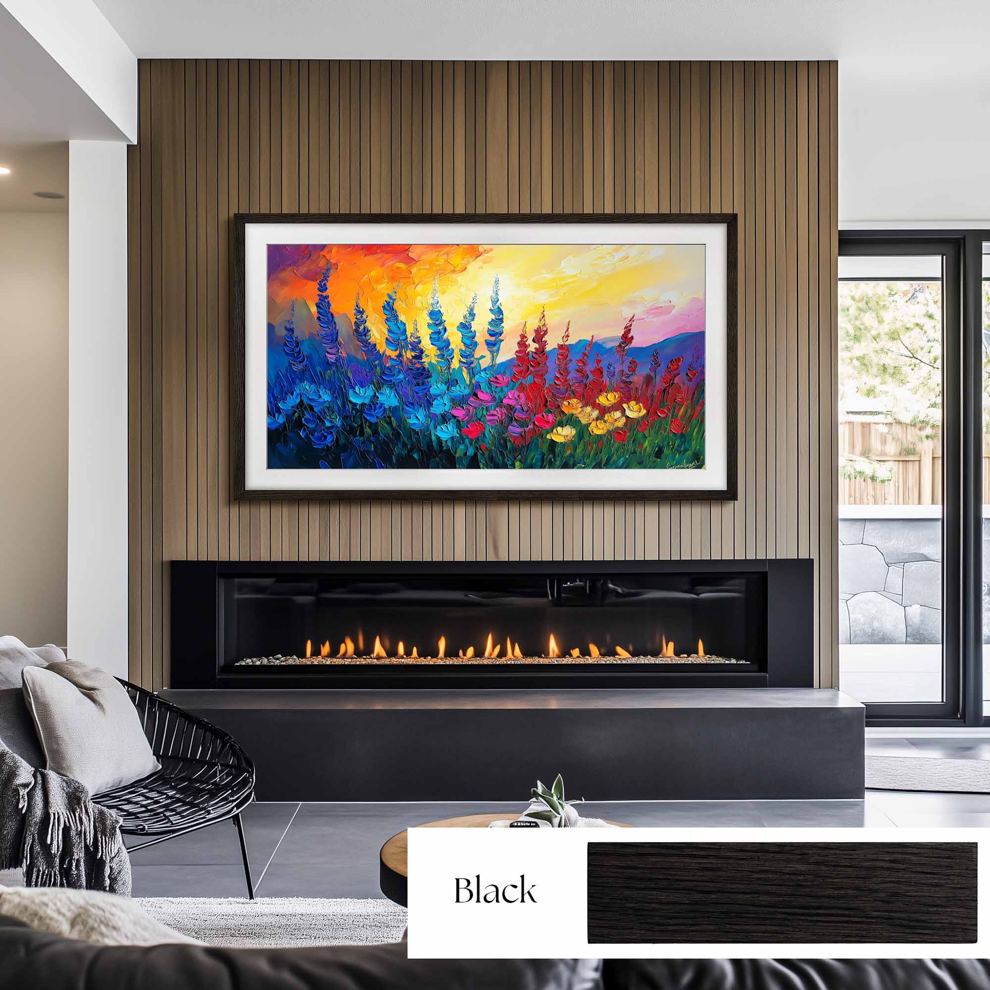 Thin Colorful OAK TV Frame