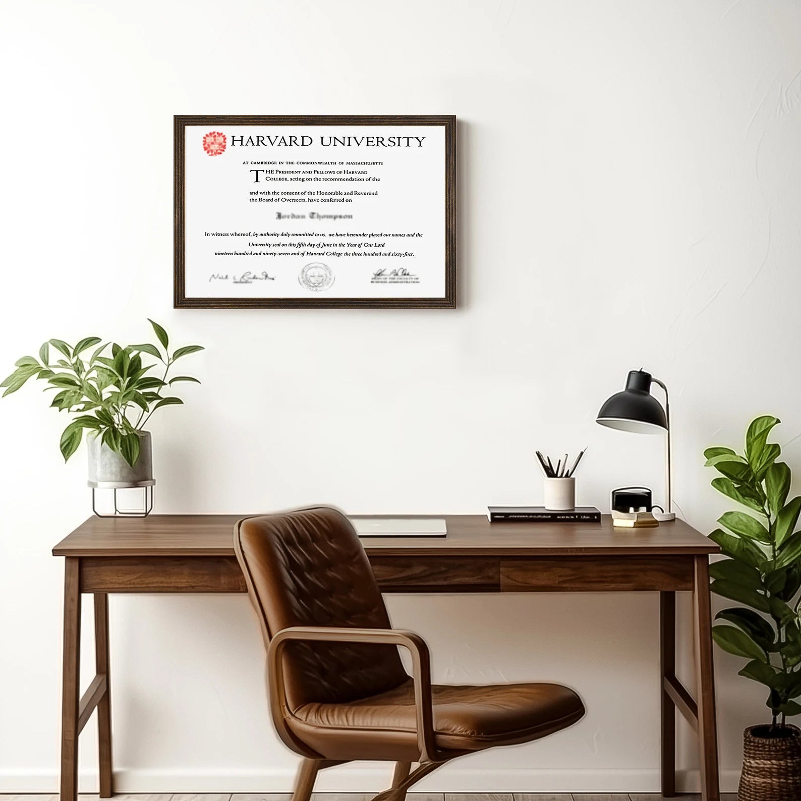 Thin Edge Picture Frame, Solid Color of Your Choice in Minimalistic Stripy Style, Handmade Custom Photo Frame